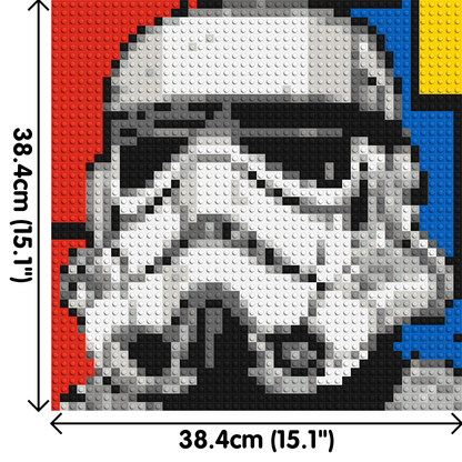 Stormtrooper - Brick Art Mosaic Kit 2x2 large