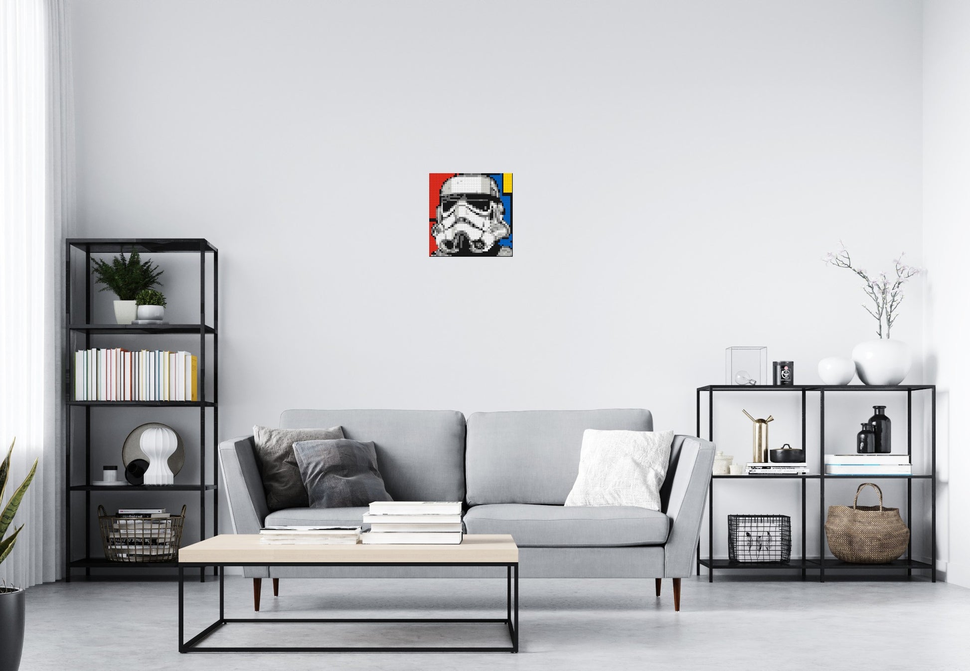 Stormtrooper - Brick Art Mosaic Kit 2x2 scene