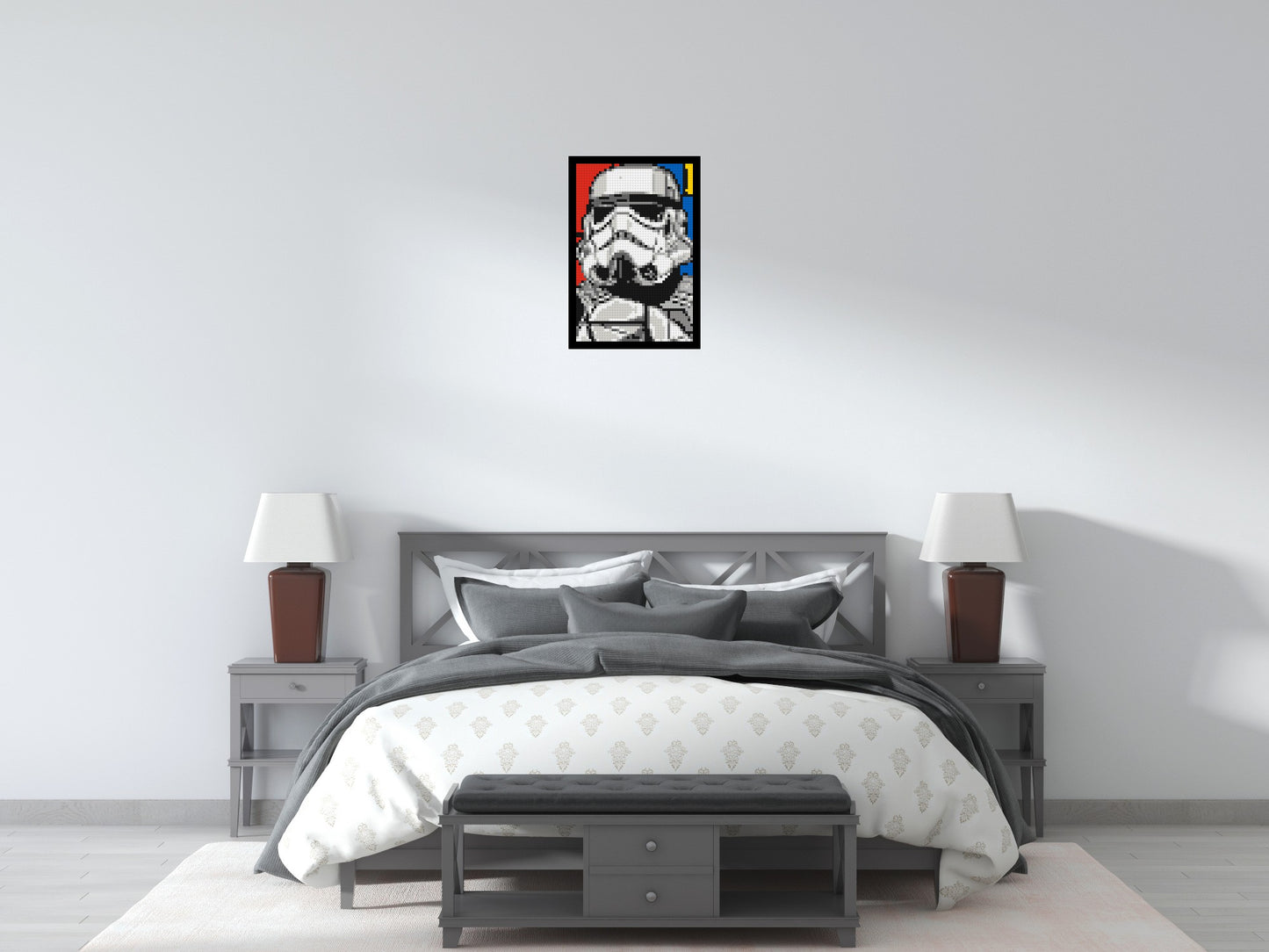 Stormtrooper - Brick Art Mosaic Kit 2x3 large