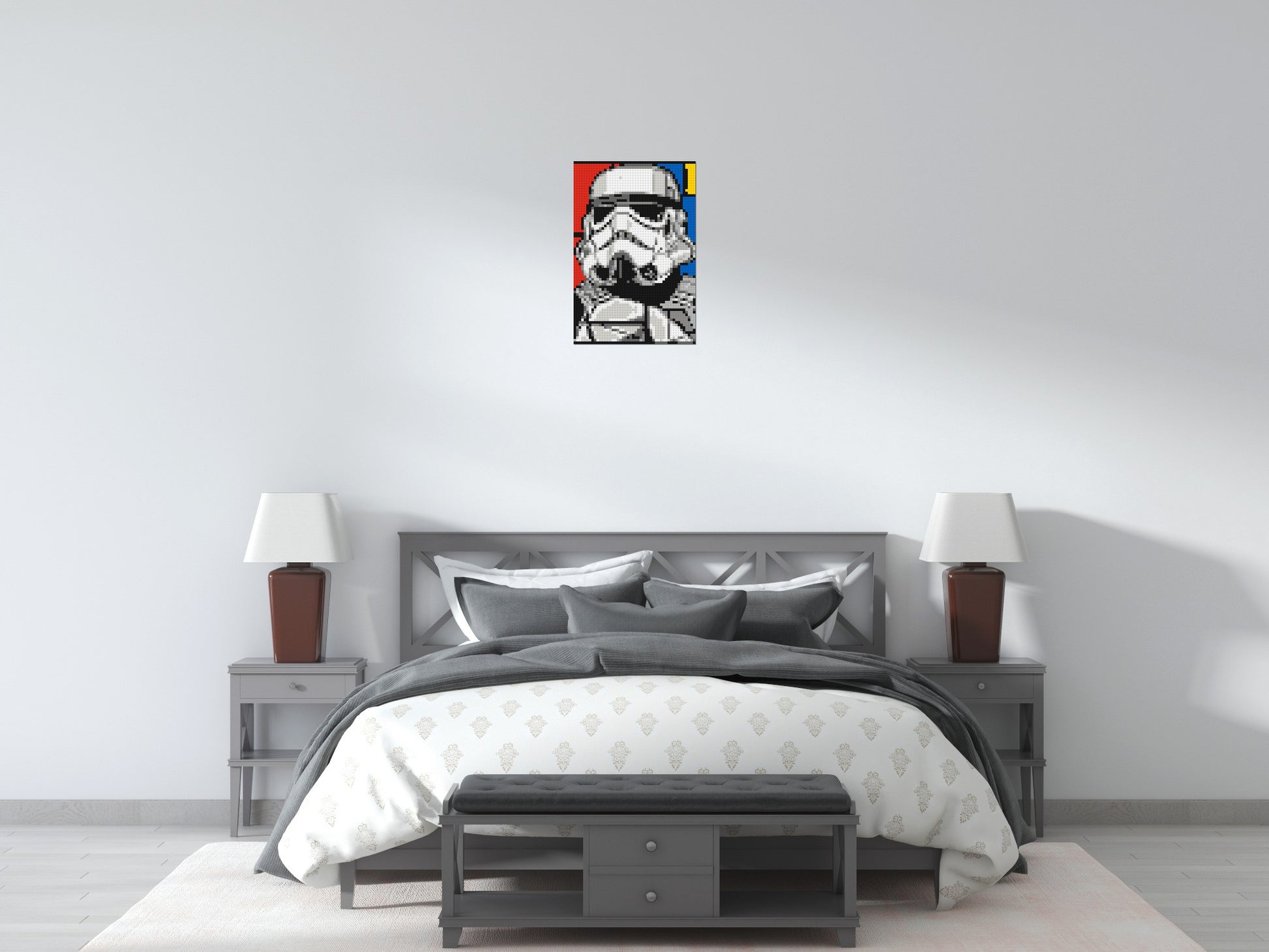 Stormtrooper - Brick Art Mosaic Kit 2x3 scene