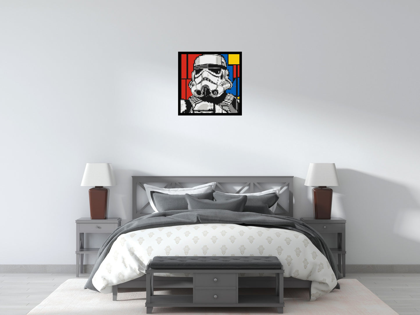 Stormtrooper - Brick Art Mosaic Kit 3x3 large