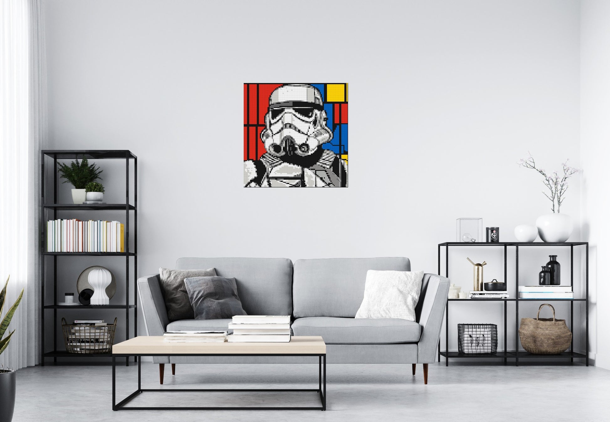 Stormtrooper - Brick Art Mosaic Kit 4x4 scene