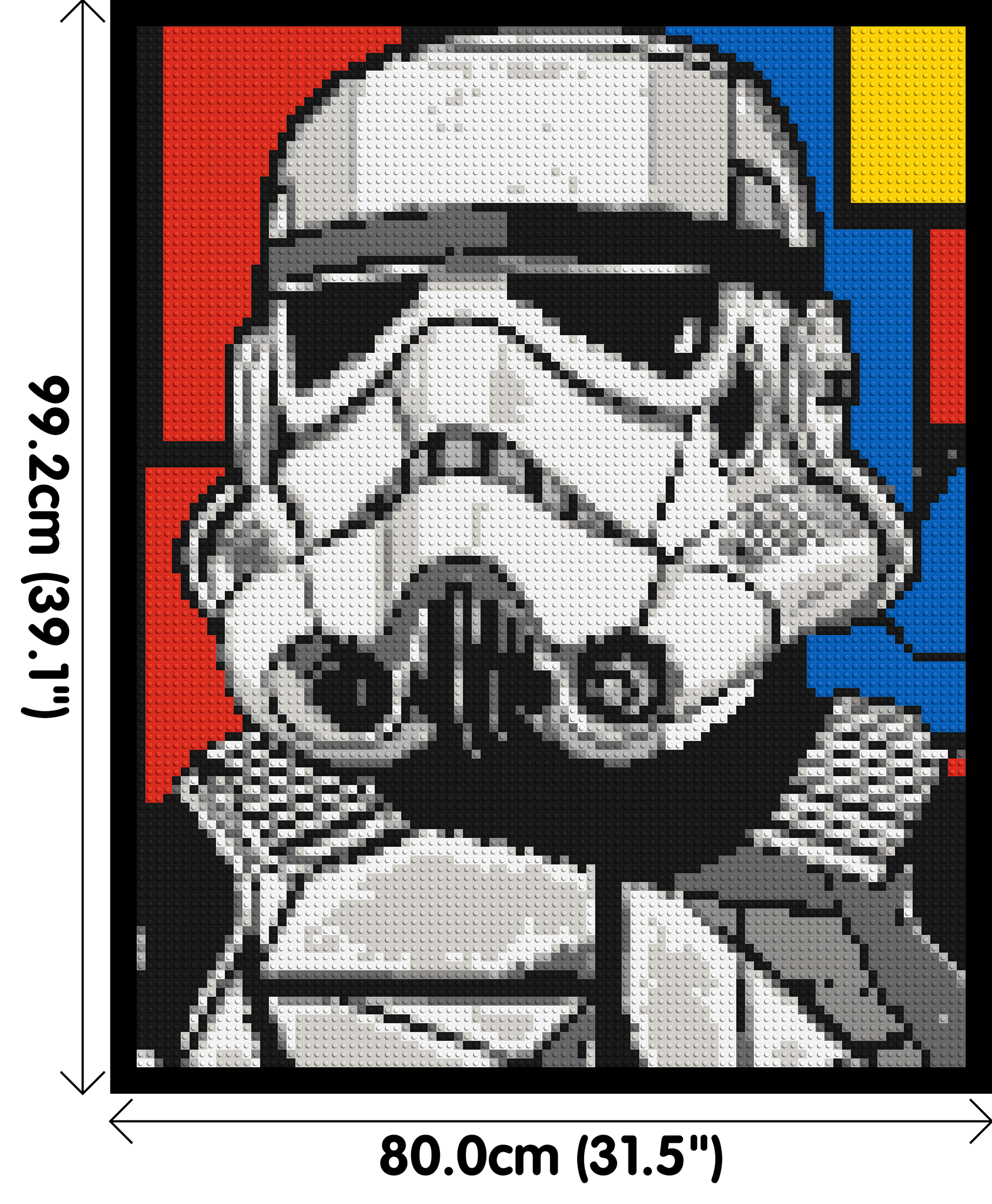 Stormtrooper - Brick Art Mosaic Kit 4x5 dimensions with frame