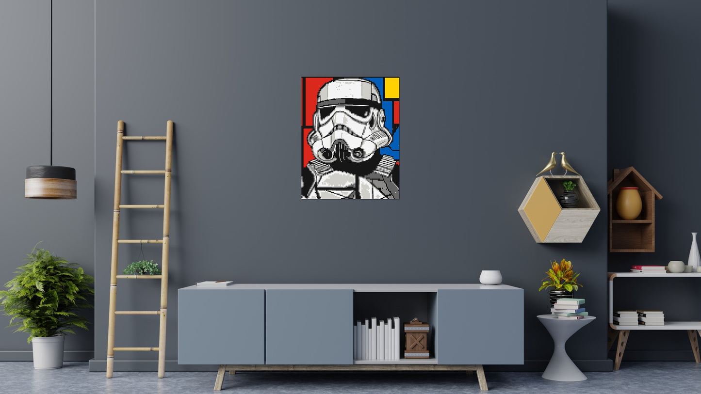 Stormtrooper - Brick Art Mosaic Kit 4x5 large