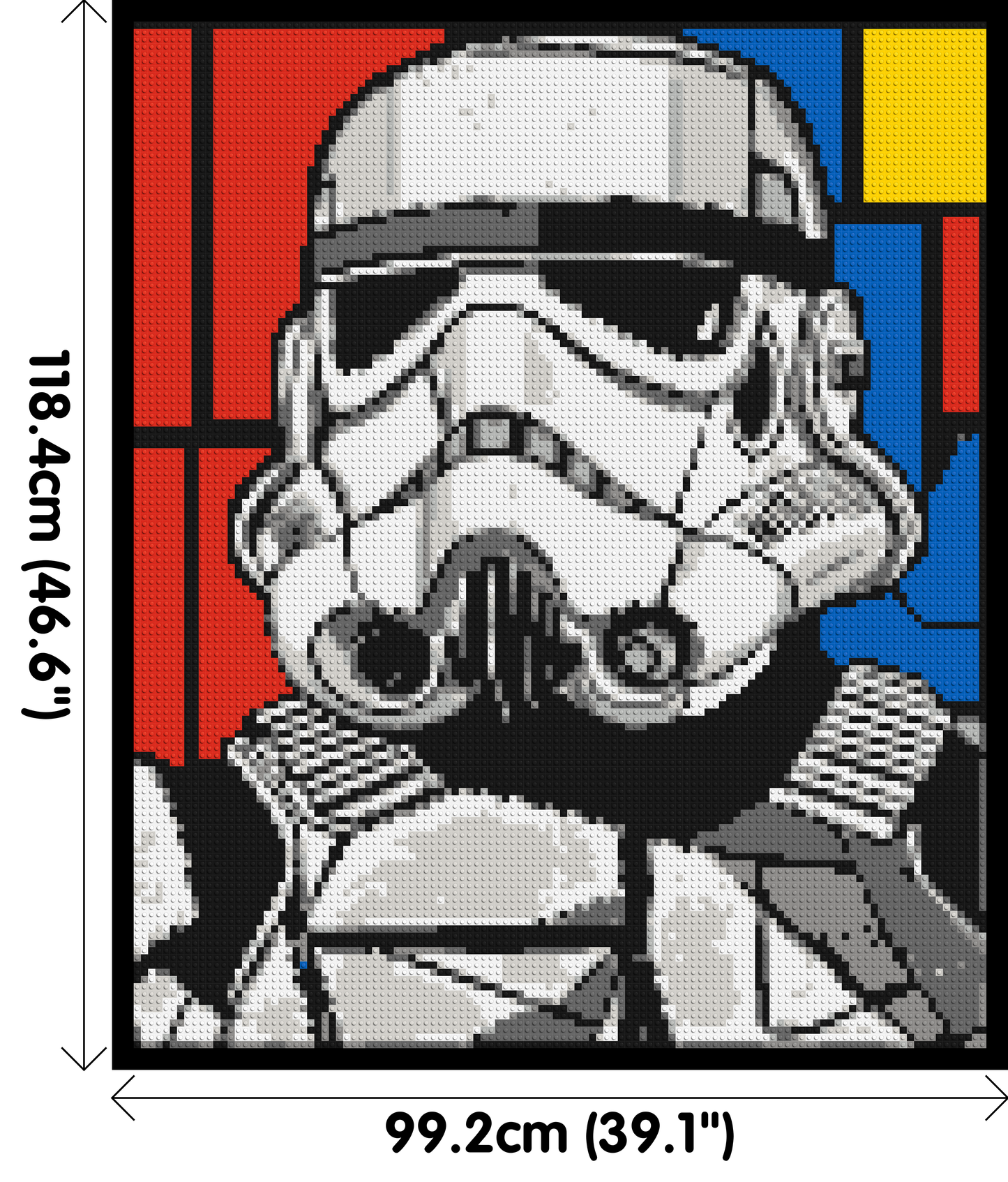 Stormtrooper - Brick Art Mosaic Kit 5x6 large