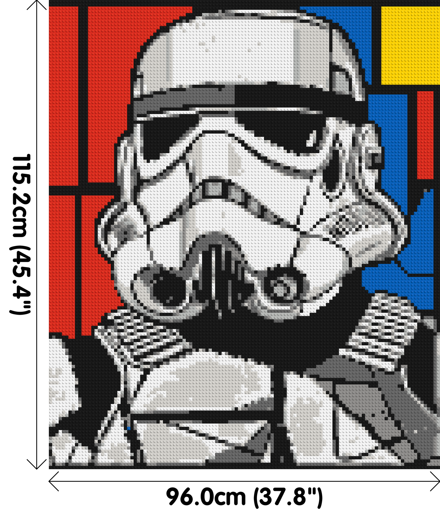 Stormtrooper - Brick Art Mosaic Kit 5x6 large