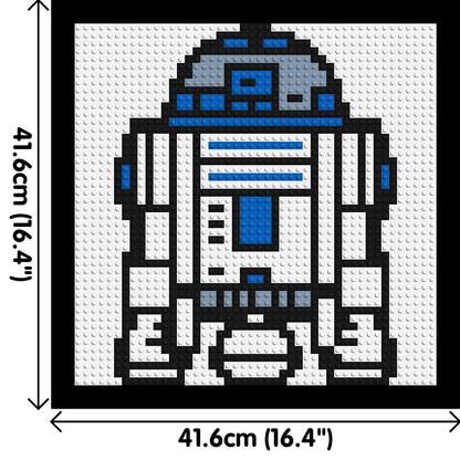 R2D2 - Brick Art Mosaic Kit 2x2 large