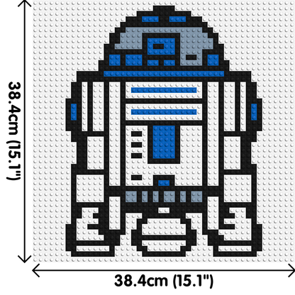 R2D2 - Brick Art Mosaic Kit 2x2 large