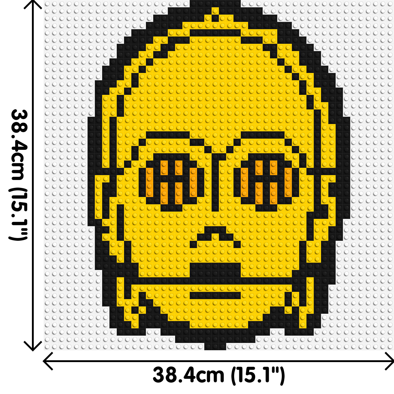 C3PO - Brick Art Mosaic Kit 2x2 dimensions