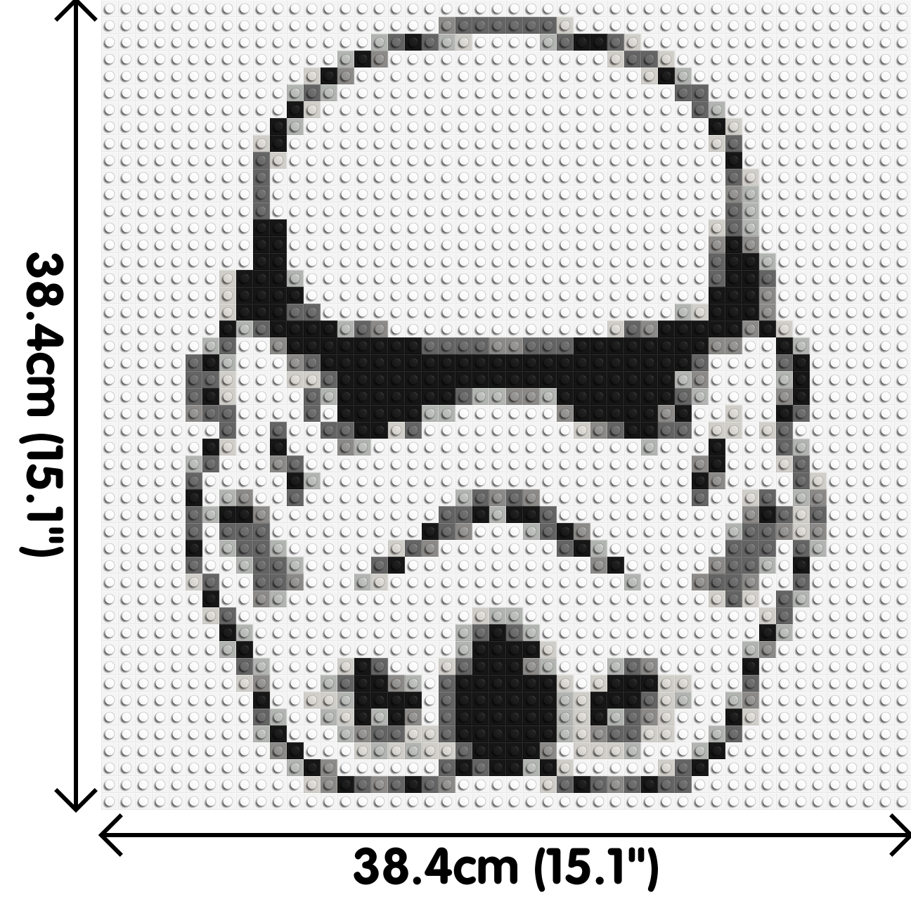 Stormtrooper #2 - Brick Art Mosaic Kit 2x2 dimensions