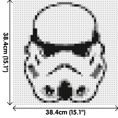 Stormtrooper #2 - Brick Art Mosaic Kit 2x2 large