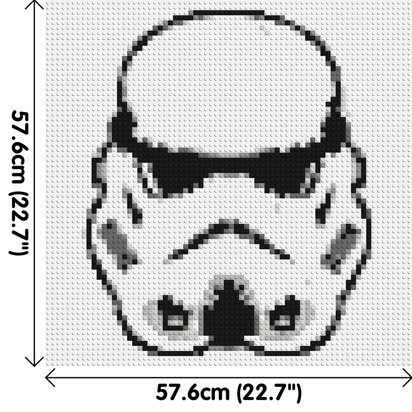 Stormtrooper #2 - Brick Art Mosaic Kit 3x3 large