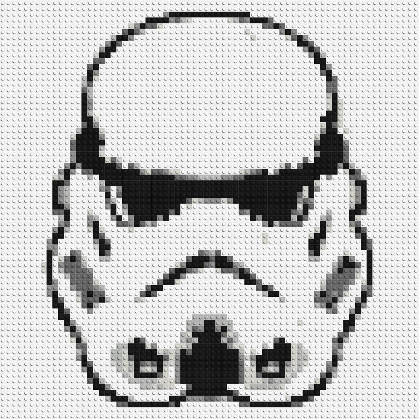 Stormtrooper #2 - Brick Art Mosaic Kit 3x3 large