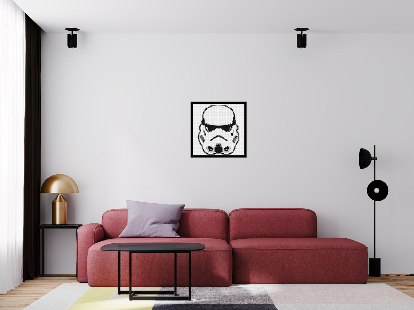 Stormtrooper #2 - Brick Art Mosaic Kit 3x3 large