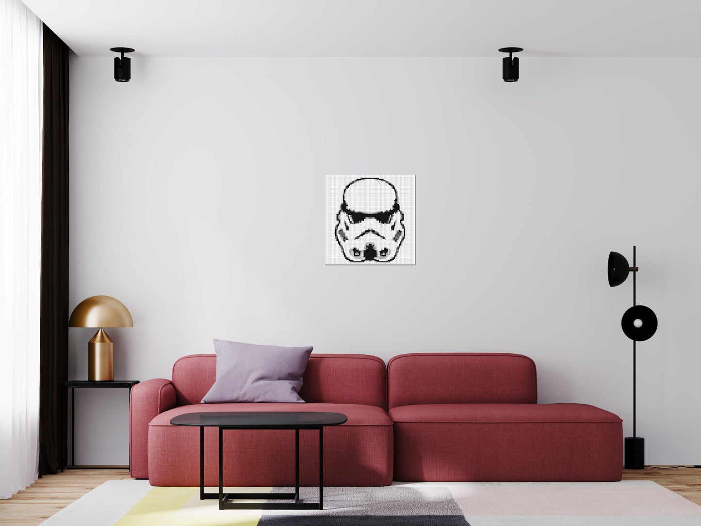 Stormtrooper #2 - Brick Art Mosaic Kit 3x3 large