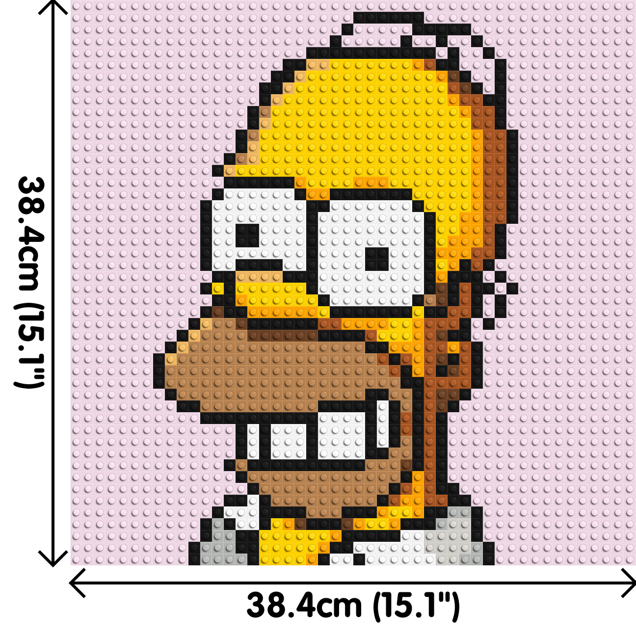 Homer Simpson - Brick Art Mosaic Kit 2x2 dimensions