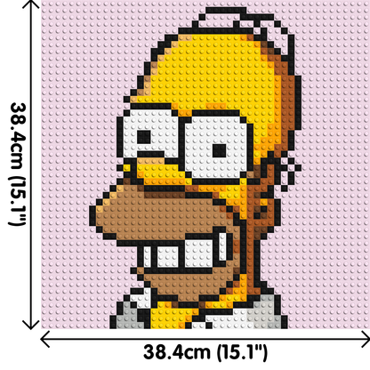 Homer Simpson - Brick Art Mosaic Kit 2x2 large