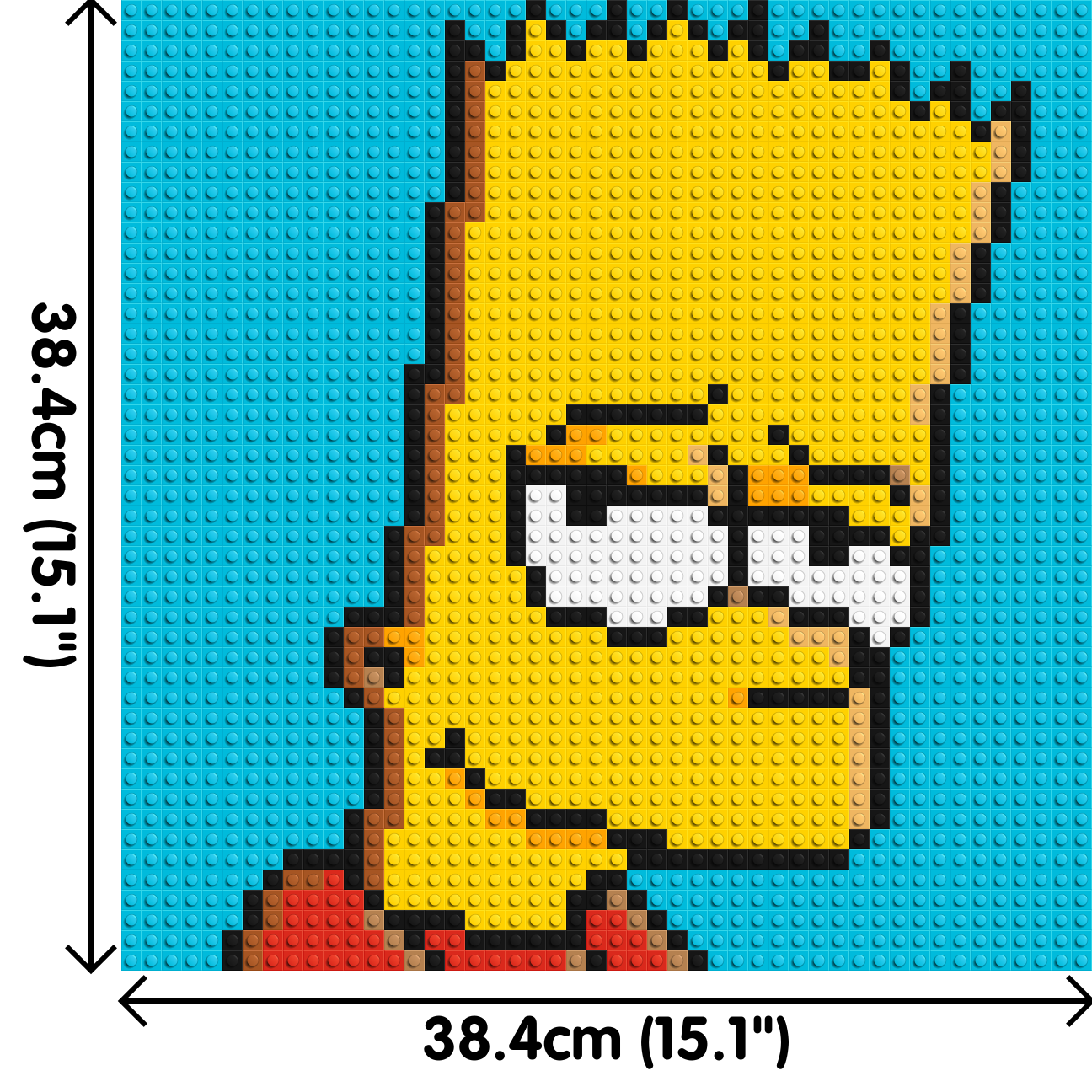 Bart Simpson - Brick Art Mosaic Kit 2x2 dimensions