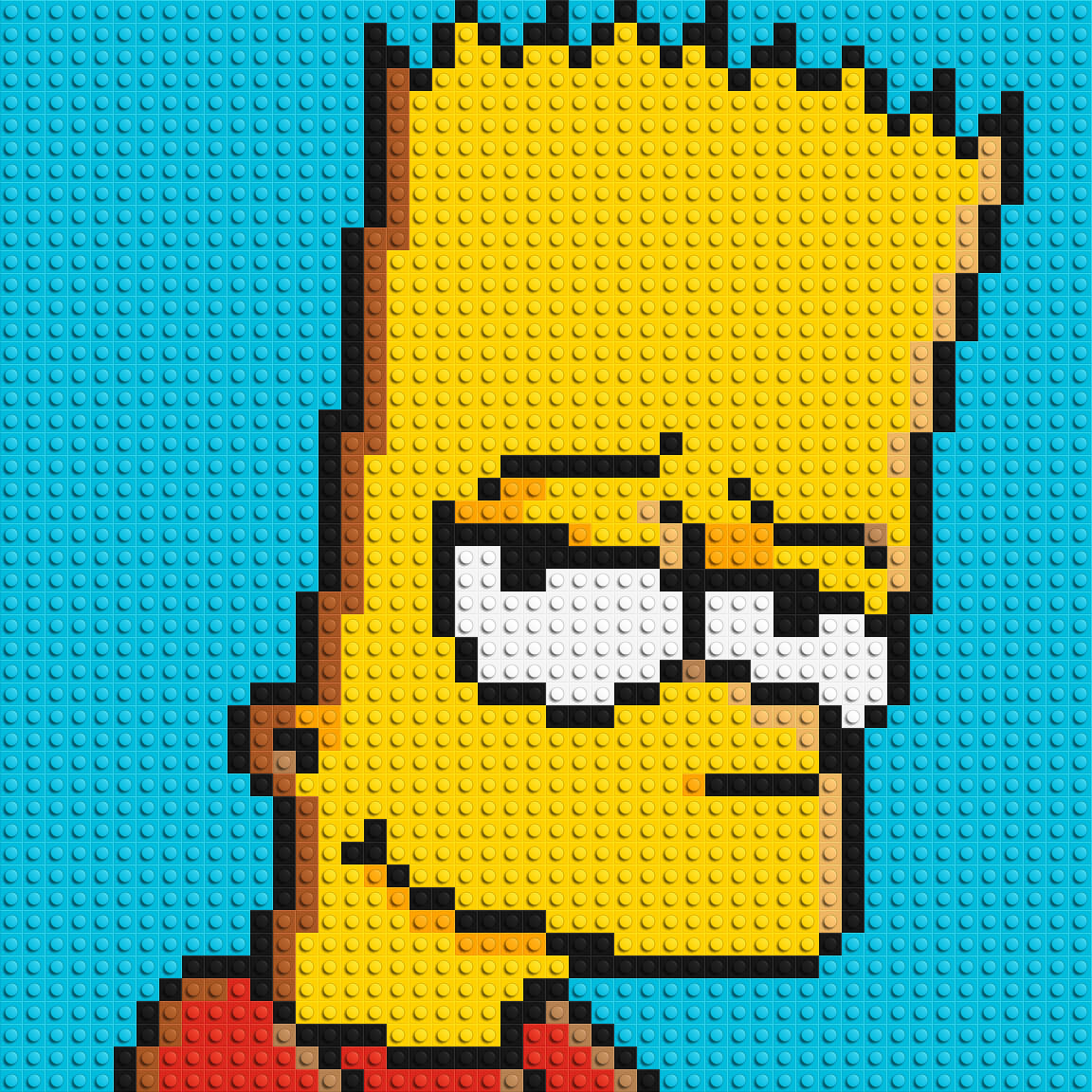 Bart Simpson - Brick Art Mosaic Kit 2x2 large