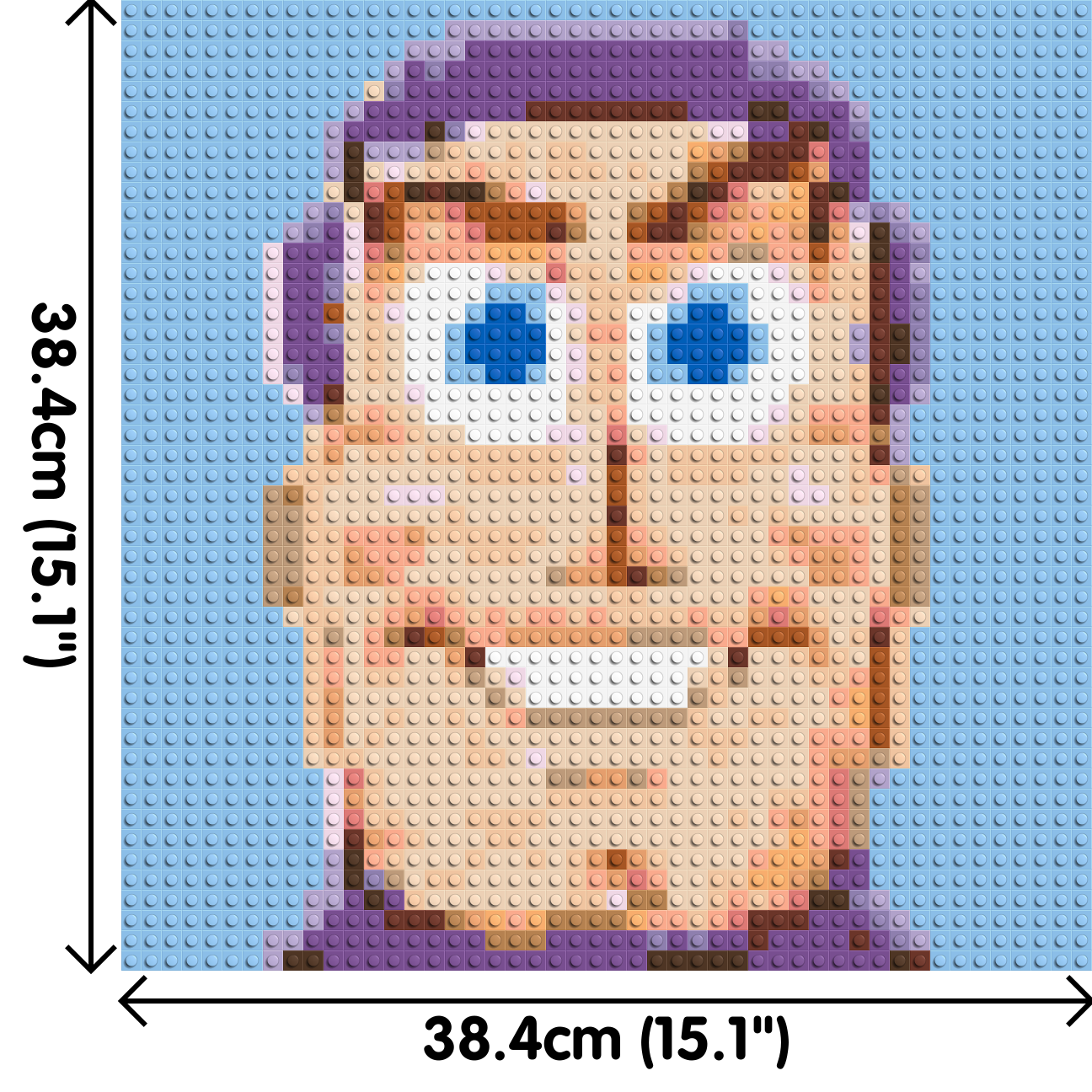 Buzz Lighyear - Brick Art Mosaic Kit 2x2 dimensions