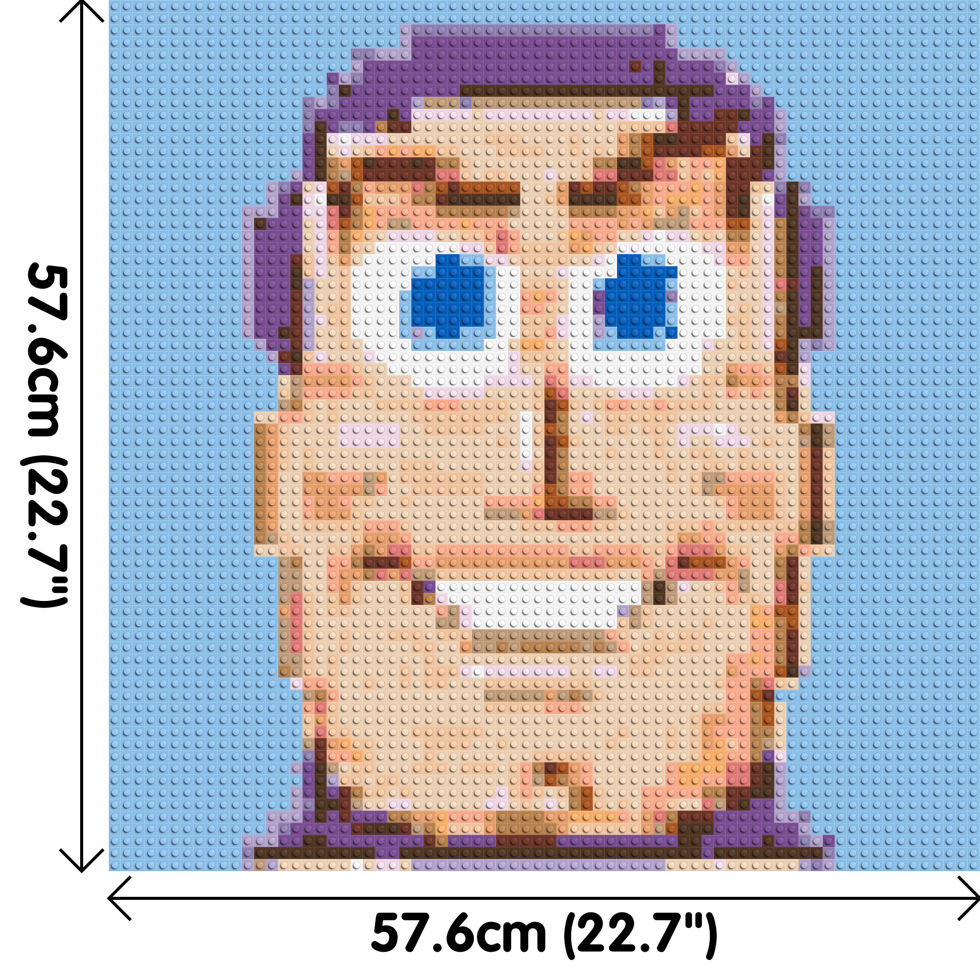 Buzz Lighyear - Brick Art Mosaic Kit 3x3 dimensions