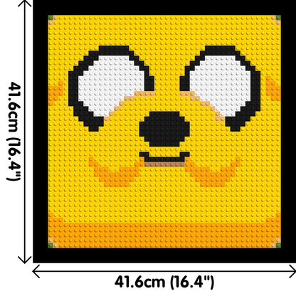 Jake the Dog - Brick Art Mosaic Kit 2x2 large