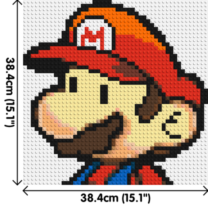 Mario #2 - Brick Art Mosaic Kit 2x2 large