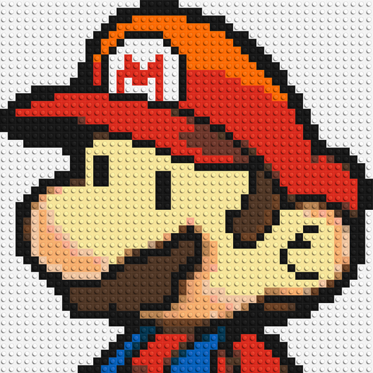 Mario #2 - Brick Art Mosaic Kit 2x2 large