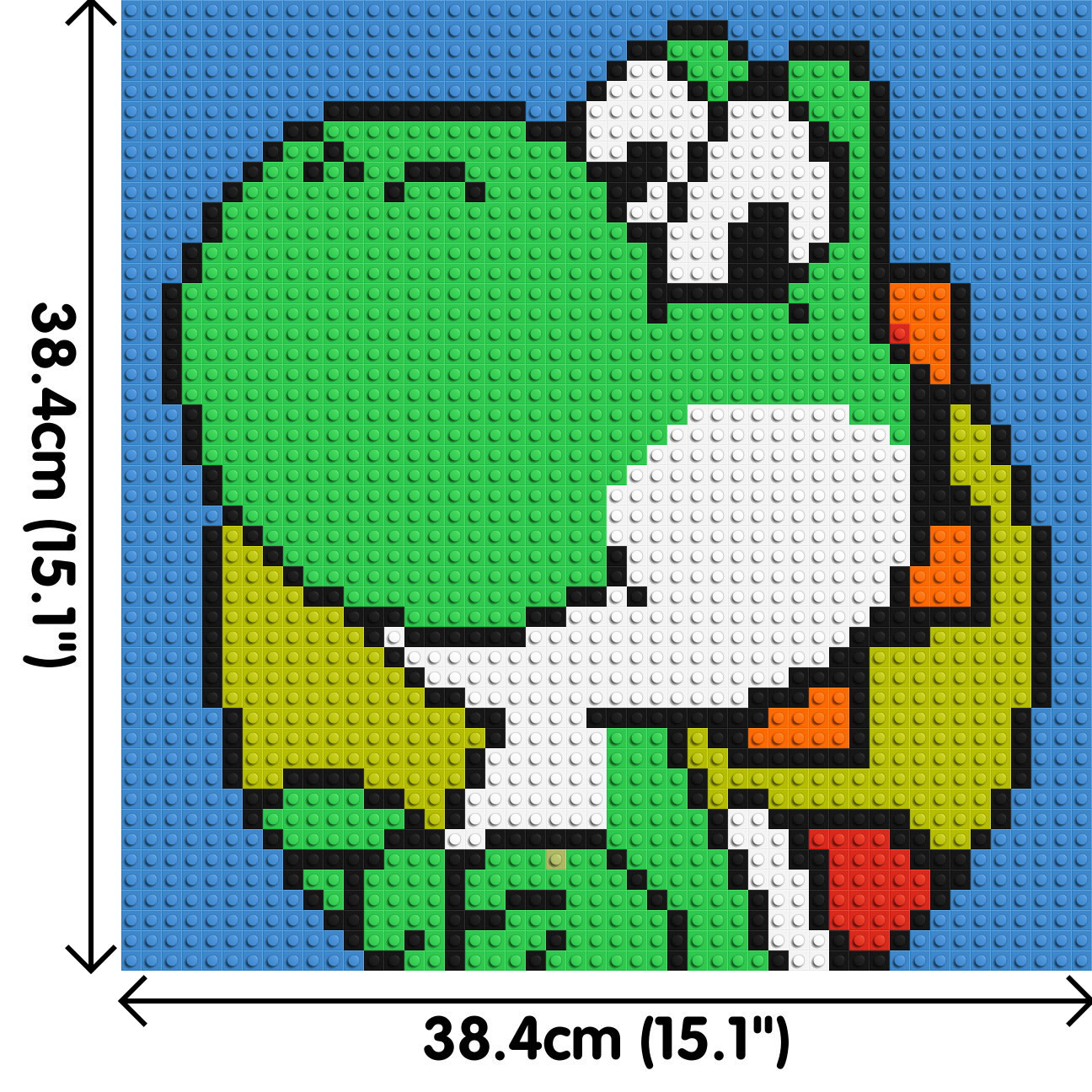 Yoshi - Brick Art Mosaic Kit 2x2 dimensions