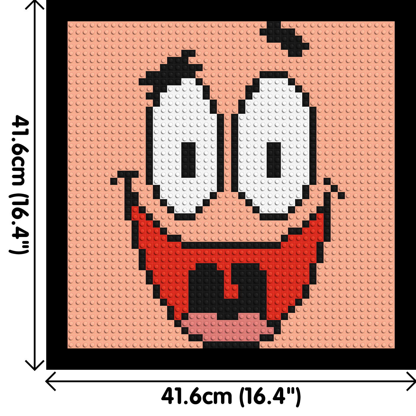 Patrick Star - Brick Art Mosaic Kit 2x2 large