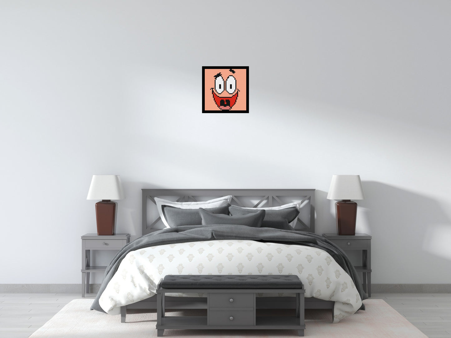 Patrick Star - Brick Art Mosaic Kit 2x2 large