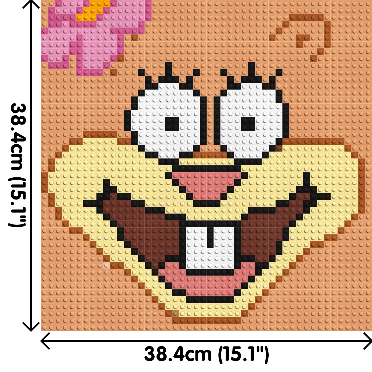 Sandy Cheeks - Brick Art Mosaic Kit 2x2 large