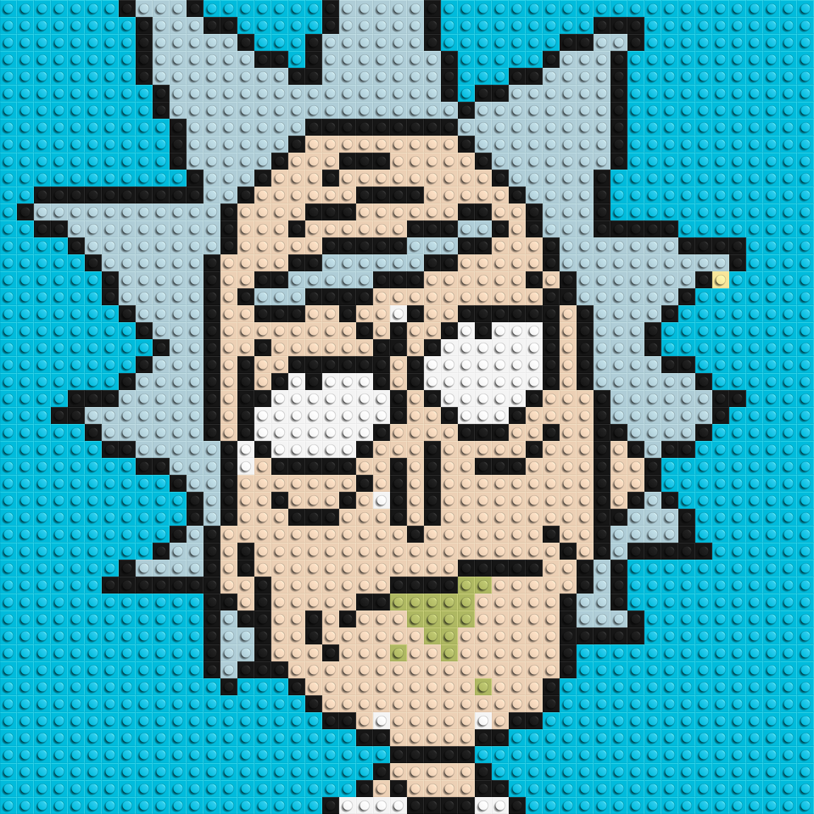 Rick Sanchez - Brick Art Mosaic Kit 2x2 large