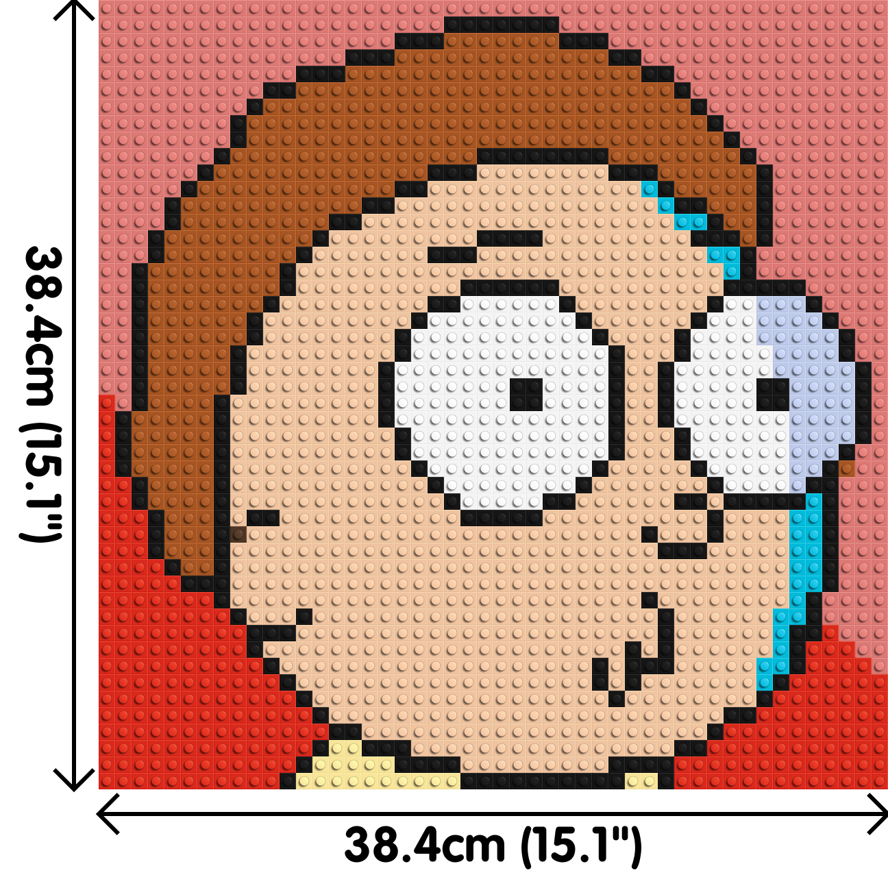 Morty Smith - Brick Art Mosaic Kit 2x2 dimensions