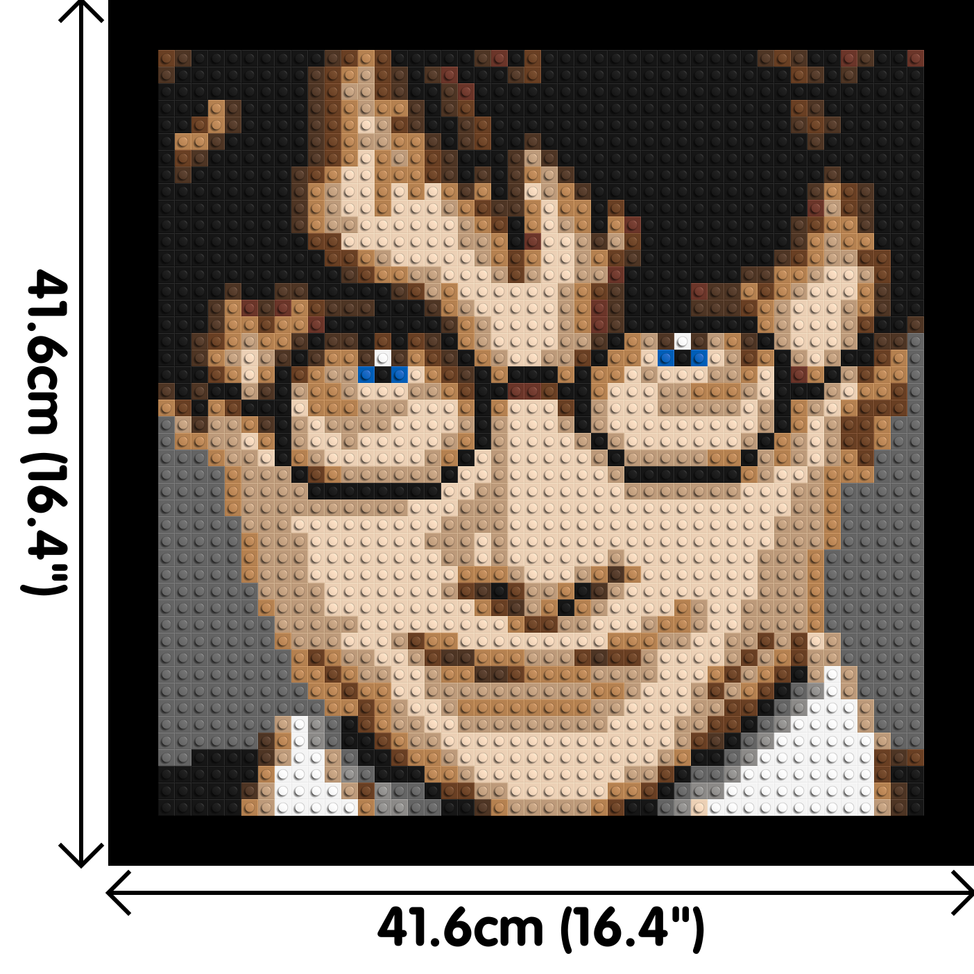 Harry Potter - Brick Art Mosaic Kit 2x2 dimensions with frame