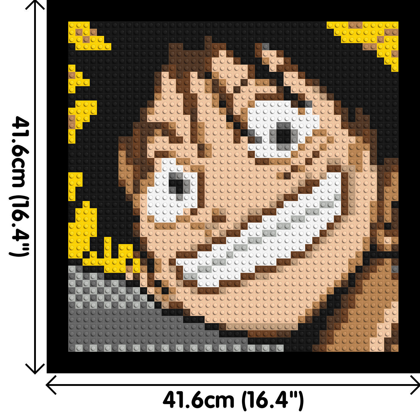 Monkey D. Luffy #2 (One Piece) - Brick Art Mosaic Kit 2x2 large