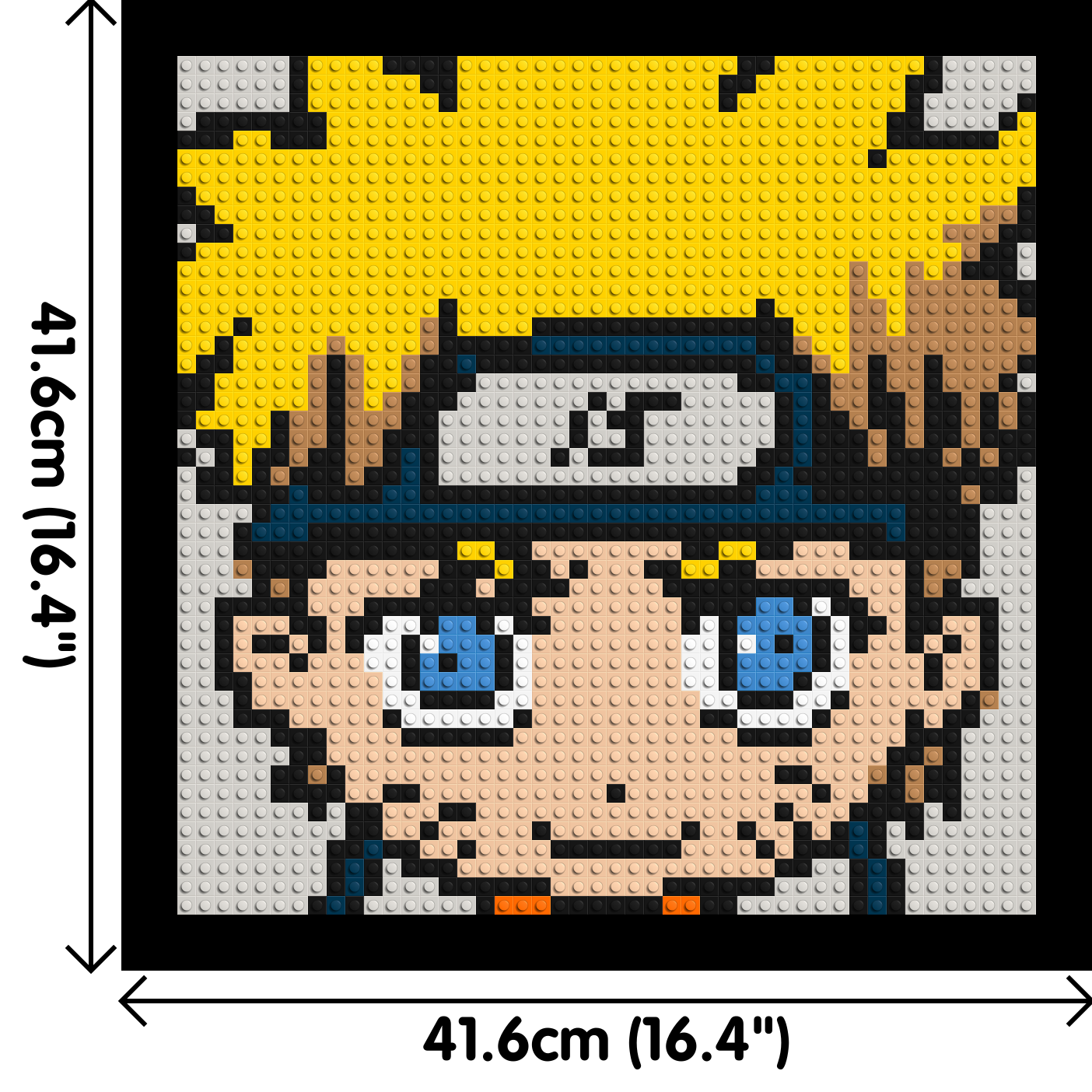 Naruto Uzumaki - Brick Art Mosaic Kit 2x2 large