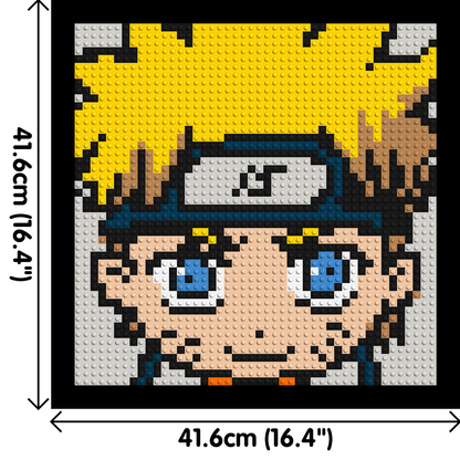 Naruto Uzumaki - Brick Art Mosaic Kit 2x2 large