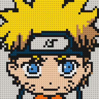 Naruto Uzumaki - Brick Art Mosaic Kit 2x2 large