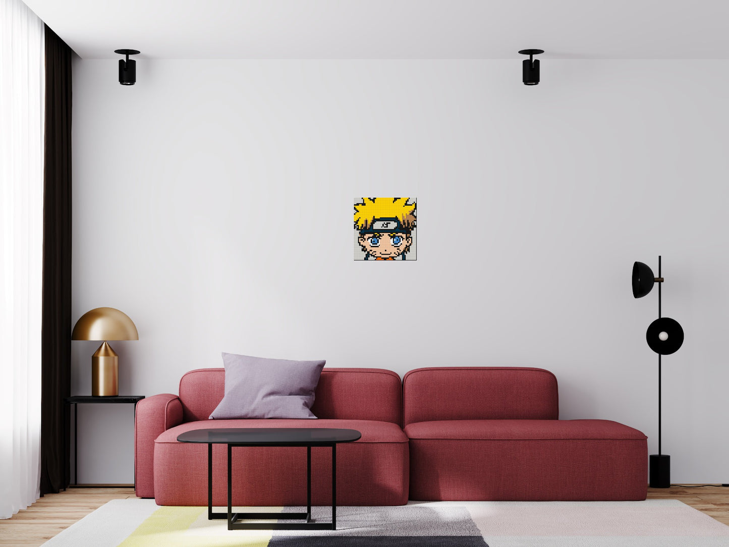 Naruto Uzumaki - Brick Art Mosaic Kit 2x2 large