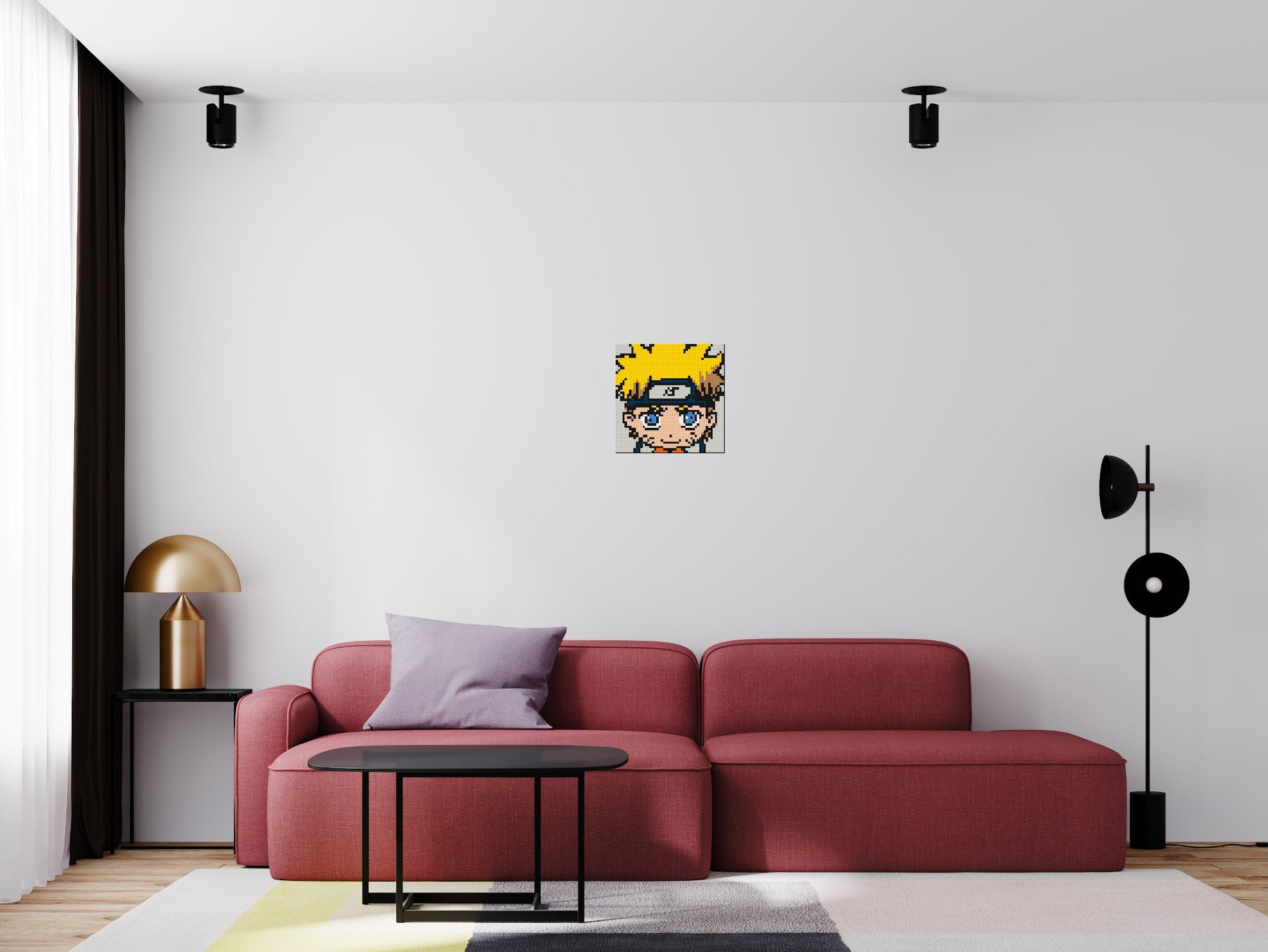 Naruto Uzumaki - Brick Art Mosaic Kit 2x2 scene