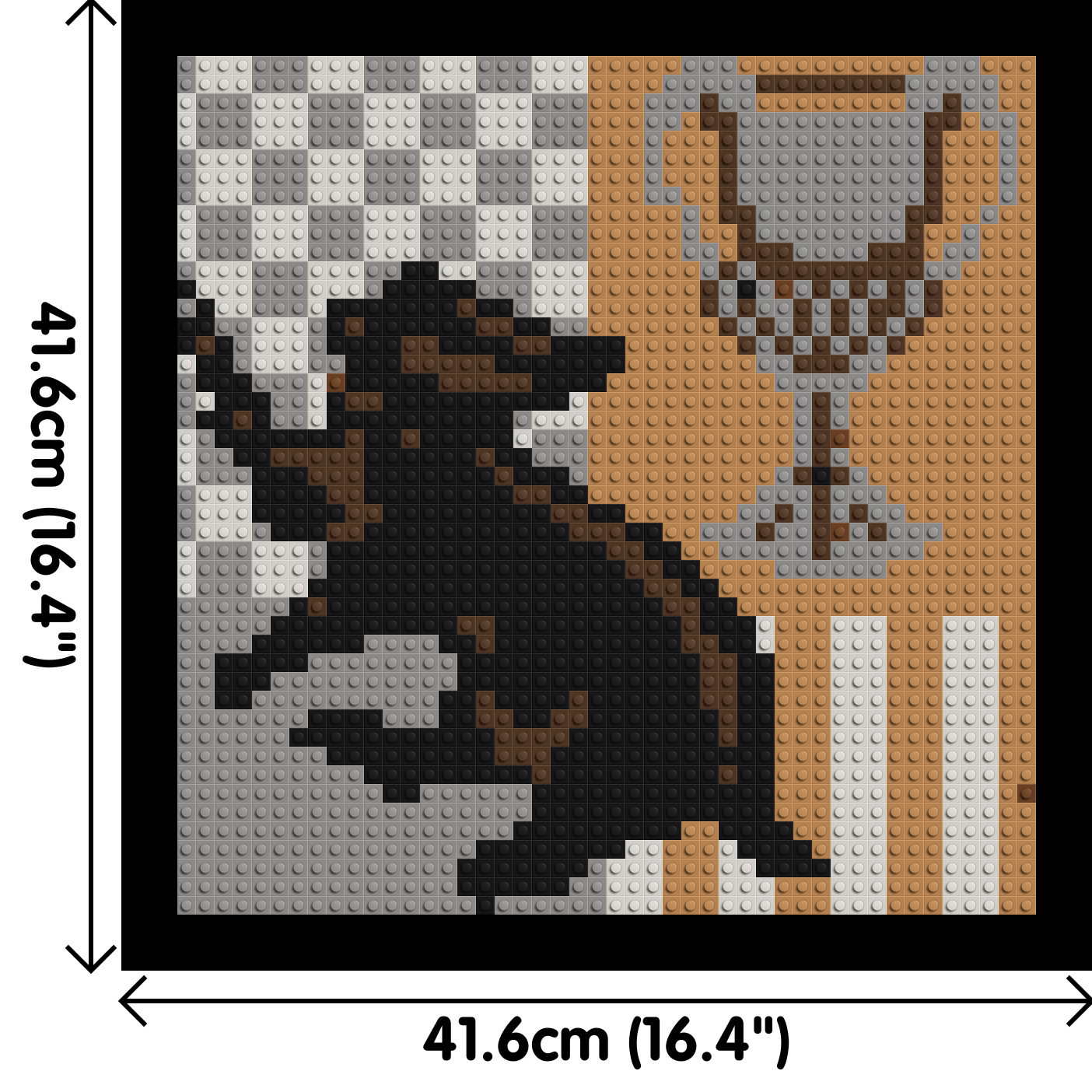 Hufflepuff Coat of Arms (Harry Potter) - Brick Art Mosaic Kit 2x2 large