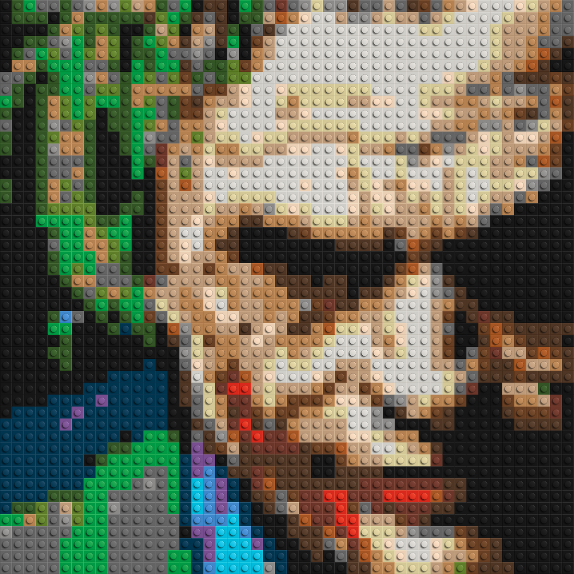 Joker #2 - Brick Art Mosaic Kit 2x2 large