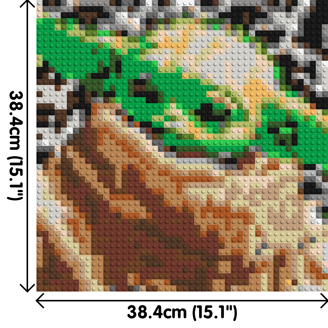 Grogu (Baby Yoda) - Brick Art Mosaic Kit 2x2 large