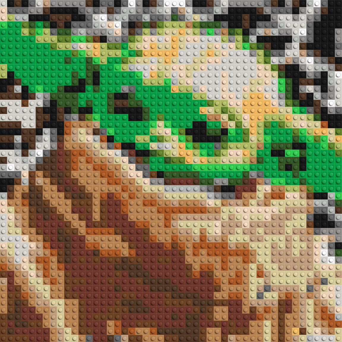 Grogu (Baby Yoda) - Brick Art Mosaic Kit 2x2 large