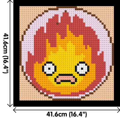 Calcifer - Brick Art Mosaic Kit 2x2 large