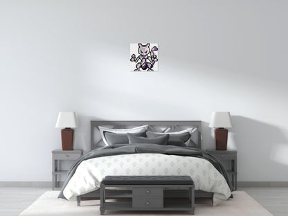 Mewtwo Pixel Art - Brick Art Mosaic Kit 2x2 large