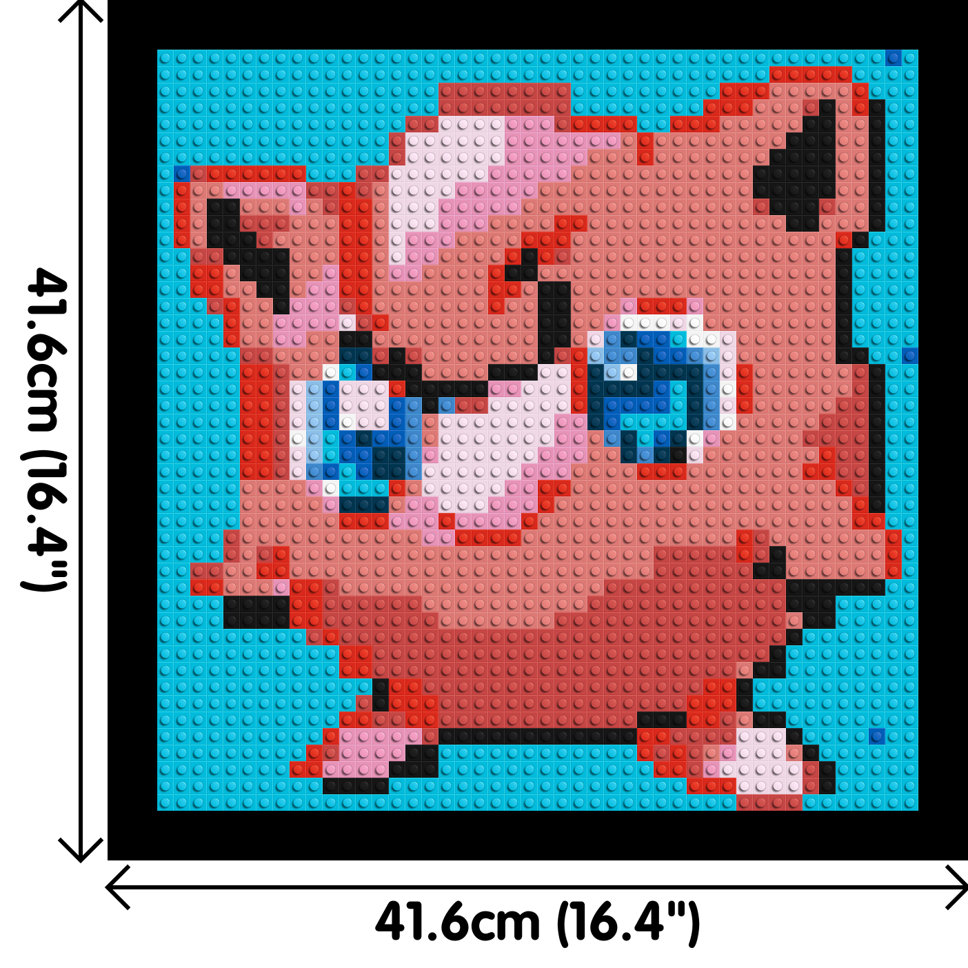 Jigglypuff Pixel Art - Brick Art Mosaic Kit 2x2 large