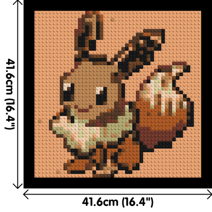 Eevee Pixel Art - Brick Art Mosaic Kit 2x2 large