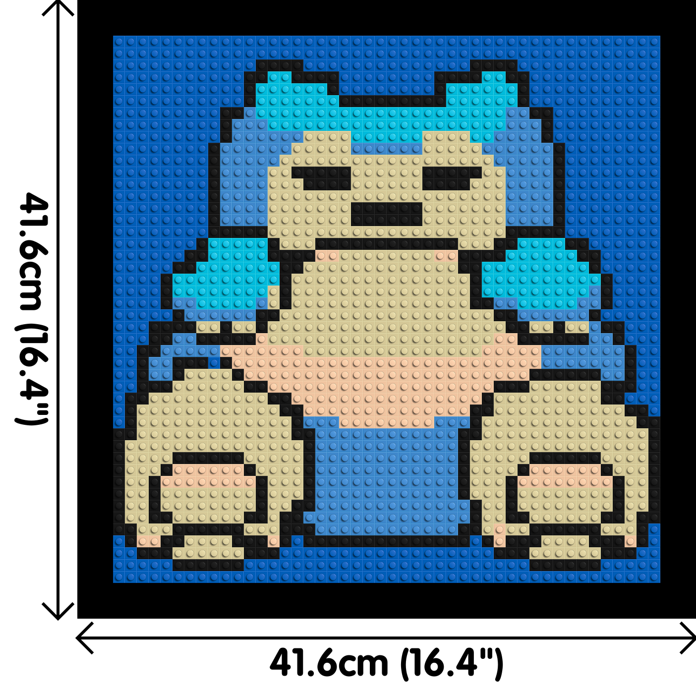 Snorlax Pixel Art - Brick Art Mosaic Kit 2x2 large